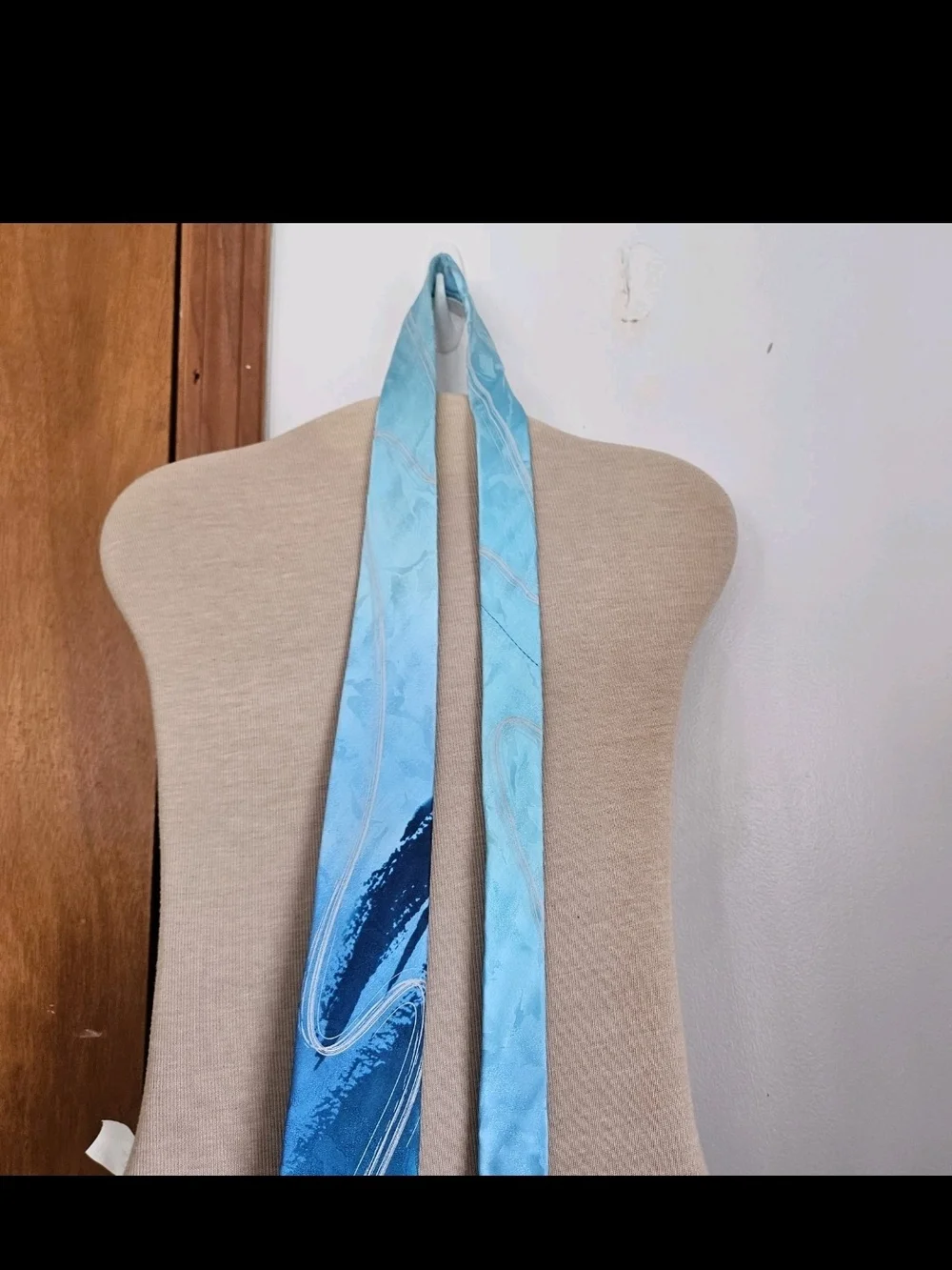 Jerry Garcia Tie Desert Island Collection 64 Silk Abstract Blue Watercolor Mens